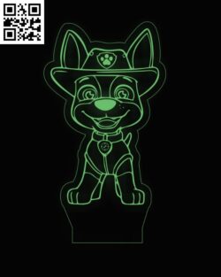 Illusion led lamp Tracker Apollo  E0016419 file cdr and dxf free vector download for laser engraving machine