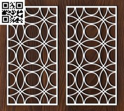 Interlocking engraving pattern G0000273 file cdr and dxf free vector download for CNC cut