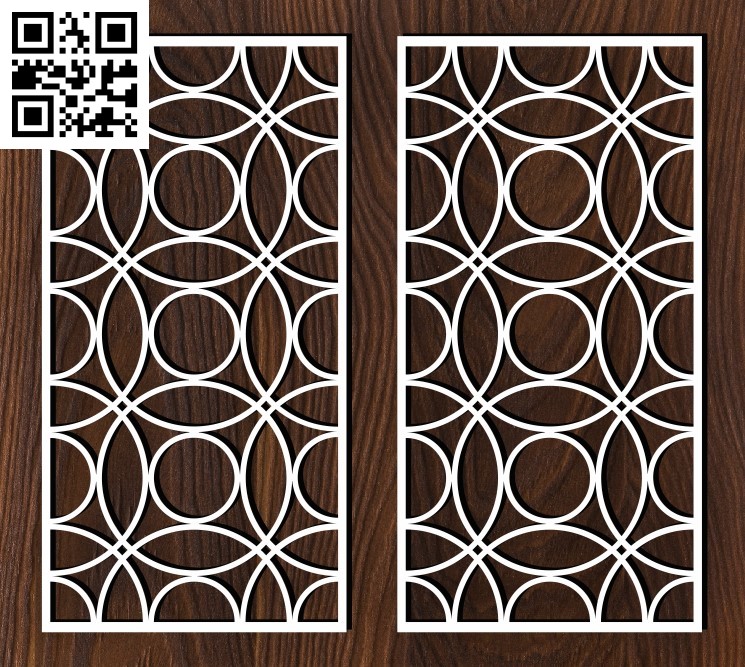 Interlocking engraving pattern