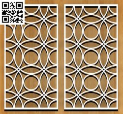 Interlocking engraving pattern G000206 file cdr and dxf free vector download for CNC cut