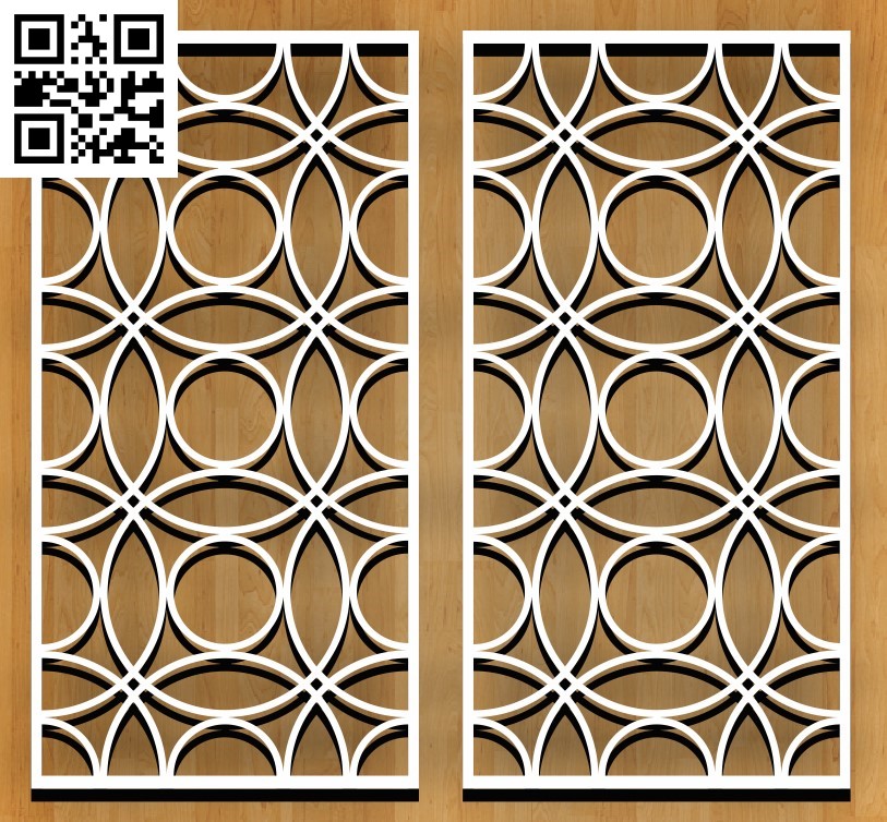 Interlocking engraving pattern