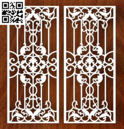 Laser Cut Grille Pattern G0000188 file cdr and dxf free vector download for CNC cut