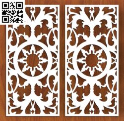 Laser Cut Panel Pattern Vector G0000190 file cdr and dxf free vector download for CNC cut