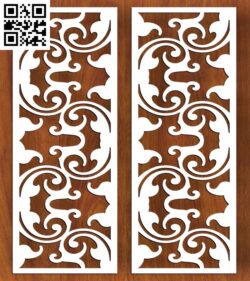 Laser Cut Vector Panel Seamless D G000202 file cdr and dxf free vector download for CNC cut