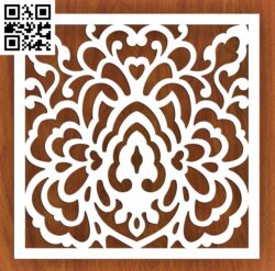 Lattice Floral Pattern G000212 file cdr and dxf free vector download for CNC cut