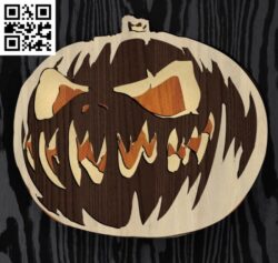Layered Pumpkin E0016448 file pdf free vector download for laser cut