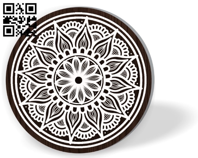Mandala E0016603 file cdr and dxf free vector download for laser engraving machine
