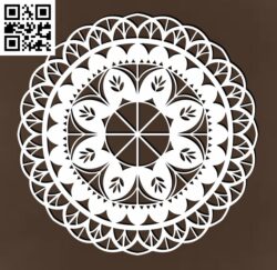 Mandala Flower Vector G0000257 file cdr and dxf free vector download for CNC cut