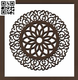 Mandala vector of circle art G0000233 file cdr and dxf free vector download for CNC cut