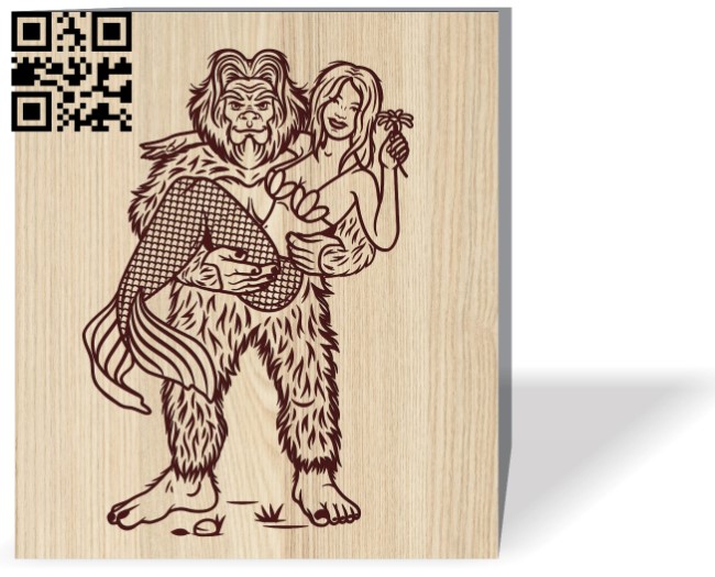 Mermaid E0016522 file pdf free vector download for laser engraving machine