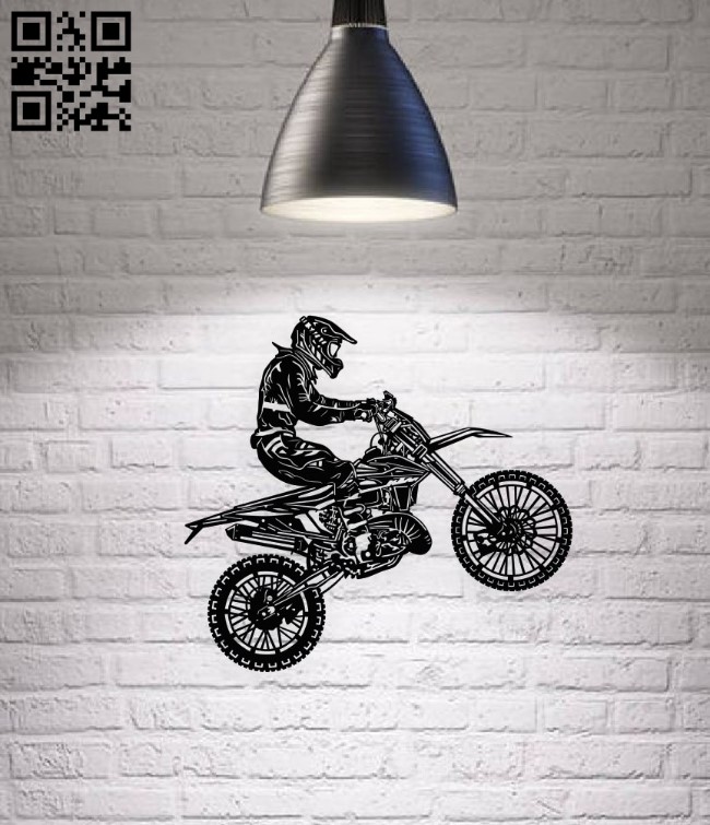 Motorcycle E0016605 file cdr and dxf free vector download for laser cut plasma