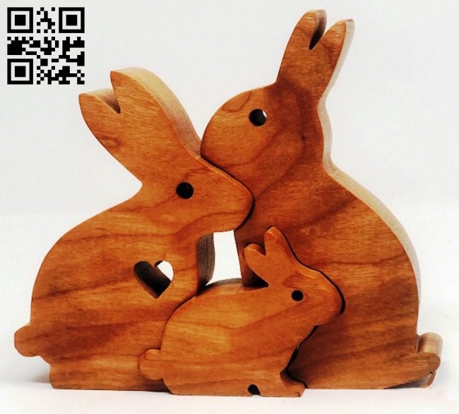 Nest bunny E0016480 file pdf free vector download for cnc cut