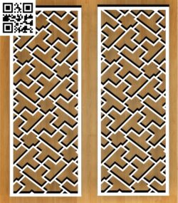 Oblique check pattern G000207 file cdr and dxf free vector download for CNC cut