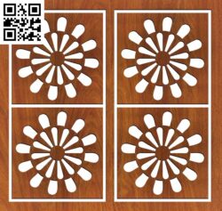 Ornamental Panel G0000220 free vector download for CNC cut