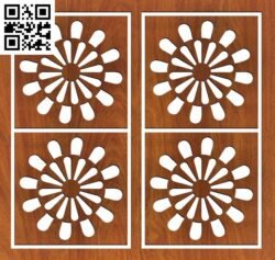 Ornamental Panel G0000220 free vector download for CNC cut