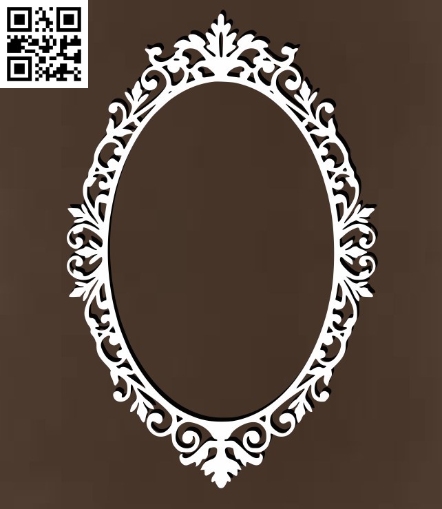 Ornate Oval Frame Wall