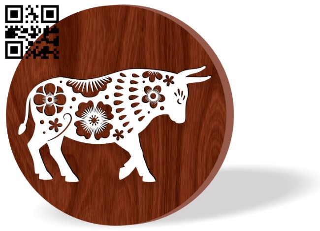 Ox zodiac E0016525 file pdf free vector download for laser cut