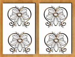 Pattern flowers wood carving G0000337 file cdr and dxf free vector download for CNC cut