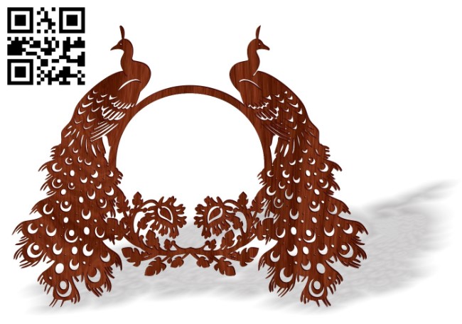 Phoenix frame E0016384 file cdr and dxf free vector download for laser cut plasma