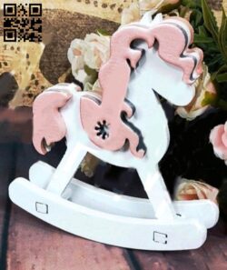 Pony rocker E0016568 file pdf free vector download for laser cut