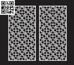 Screen Pattern CU003009 file pdf free vector download for Laser cut cnc