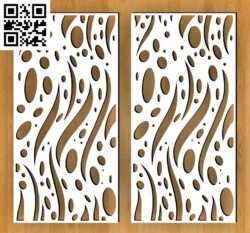Screen room with wavy textures G000386 file cdr and dxf free vector download for CNC cut