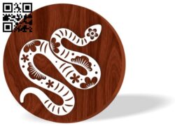 Snake zodiac year E0016529 file pdf free vector download for laser cut