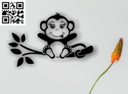 The Monkey G0000483 file cdr and dxf free vector download for CNC cut