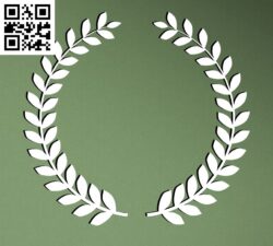 The olive branch G0000349 file cdr and dxf free vector download for CNC cut