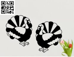 Turkey farm G0000324 file cdr and dxf free vector download for CNC cut