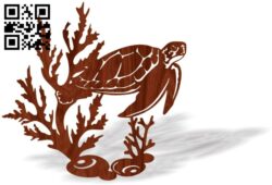Turtle E0016401 file cdr and dxf free vector download for laser cut plasma