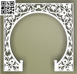 Unique pattern for the partition of the altar G000384 file cdr and dxf free vector download for CNC cut