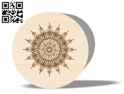 Vector Illustration Of Mehndi Ornaments B G0000375 file cdr and dxf free vector download for CNC cut