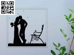 Wedding in the park G0000246 file cdr and dxf free vector download for CNC cut