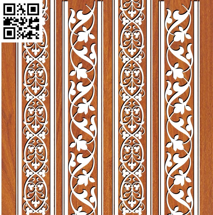 Wood carving art pattern