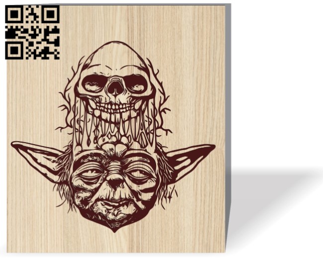 Yoda E0016518 file pdf free vector download for laser engraving machine