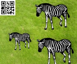 Zebra G0000300 file cdr and dxf free vector download for CNC cut