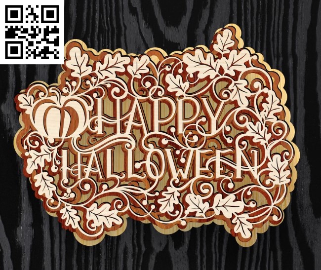 3D Halloween E0016855 file cdr and dxf free vector download for laser cut