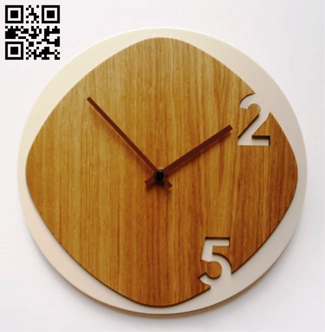 Art wall clock CU0030033 file pdf free vector download for Laser cut cnc