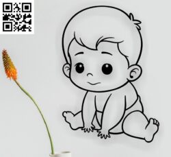 Baby G0000558 file cdr and dxf free vector download for CNC cut