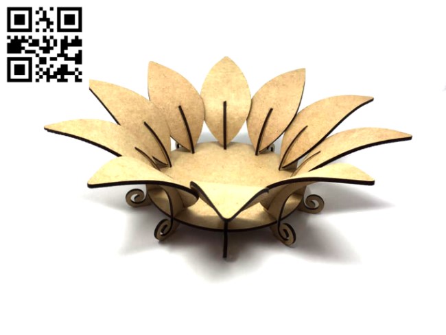 Bowl E0016742 file pdf free vector download for cnc cut