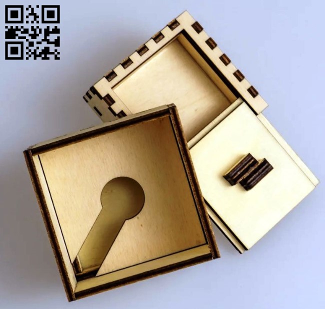 Box E0016834 file cdr and dxf free vector download for laser cut