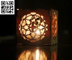 Candle holder E0016870 file cdr and dxf free vector download for laser cut