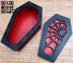 Coffin E0016716 file pdf free vector download for laser cut