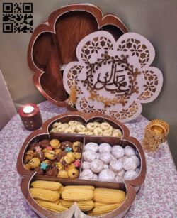 Cookie box E0016768 file cdr and dxf free vector download for laser cut