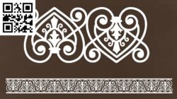 Design pattern panel screen G0000561 file cdr and dxf free vector download for CNC cut