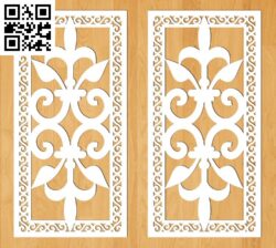 Design pattern panel screen G0000576 file cdr and dxf free vector download for CNC cut