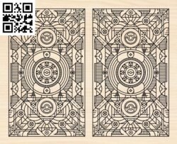 Design pattern panel screen G0000612 file cdr and dxf free vector download for Laser cut CNC