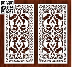 Design pattern panel screen G0000646 file cdr and dxf free vector download for Laser cut CNC