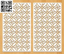 Design pattern panel screen G0000551 file cdr and dxf free vector download for CNC cut